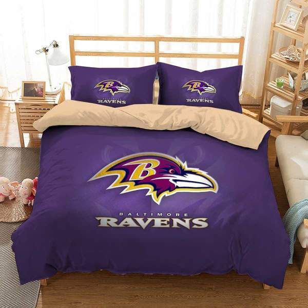 3d Customize Baltimore Ravens Bedding Set Duvet Cover