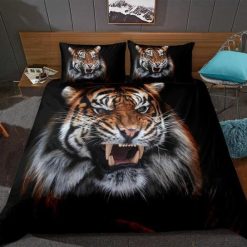 3d Printed Tiger Cotton Bedding Sets