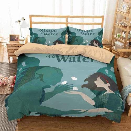 3d The Shape Of Water Bedding Set
