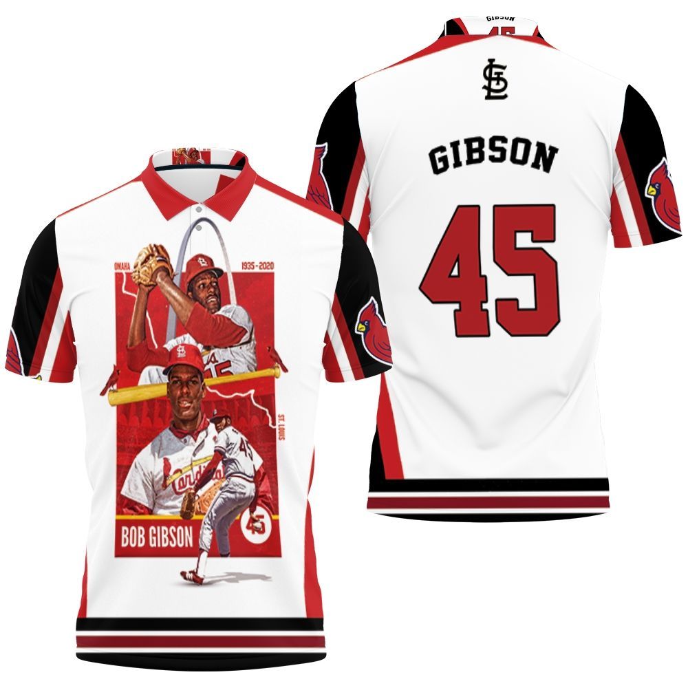 45 Gibson St Louis Cardinals Polo Shirt All Over Print Shirt 3d T-shirt