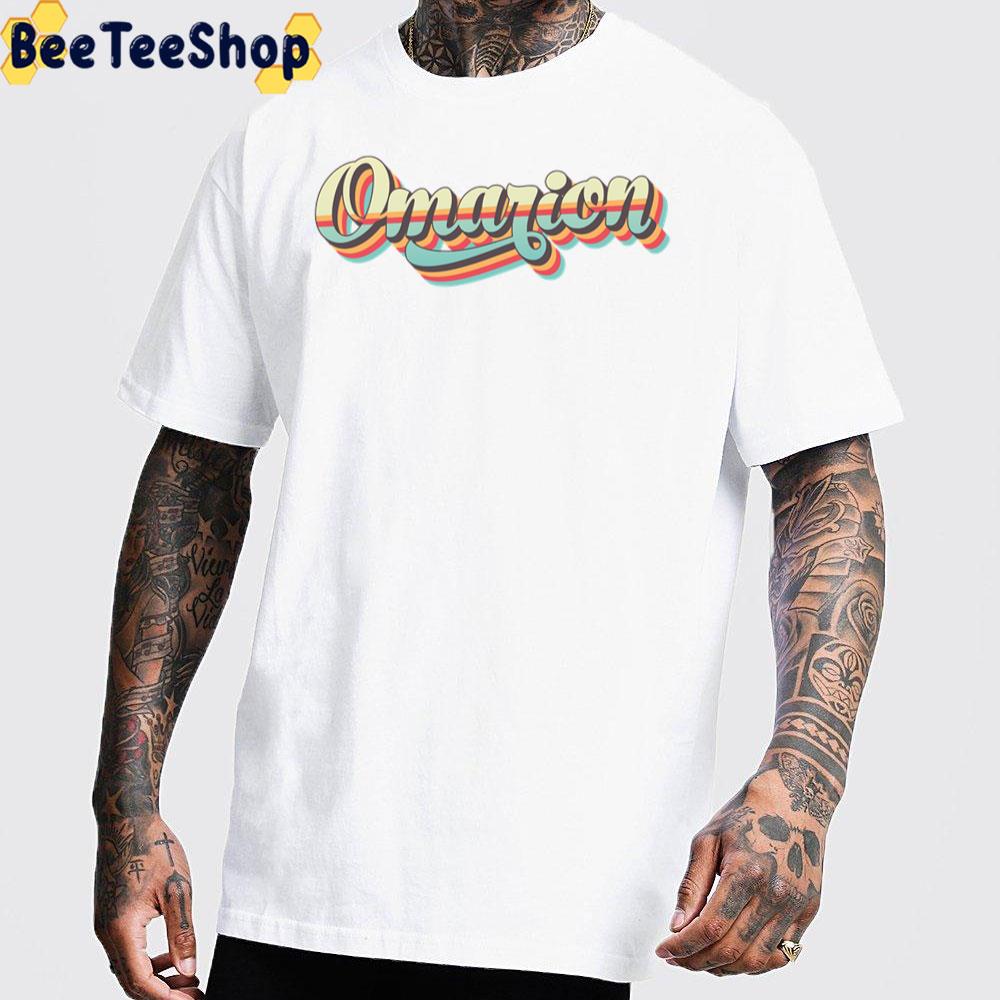 70s Retro Font Style Omarion Singer Unisex T-Shirt