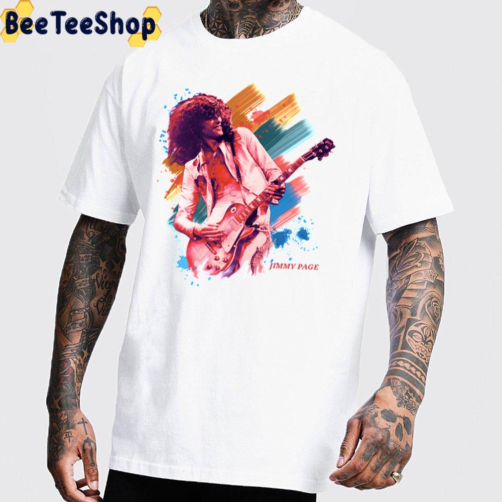 80’s Retro Art Jimmy Page On Stage Unisex T-Shirt