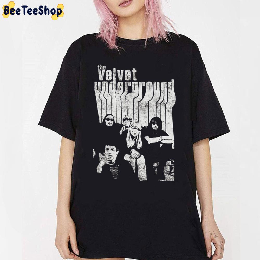 80's White Vintage Art The Velvet Underground Band Unisex T-Shirt