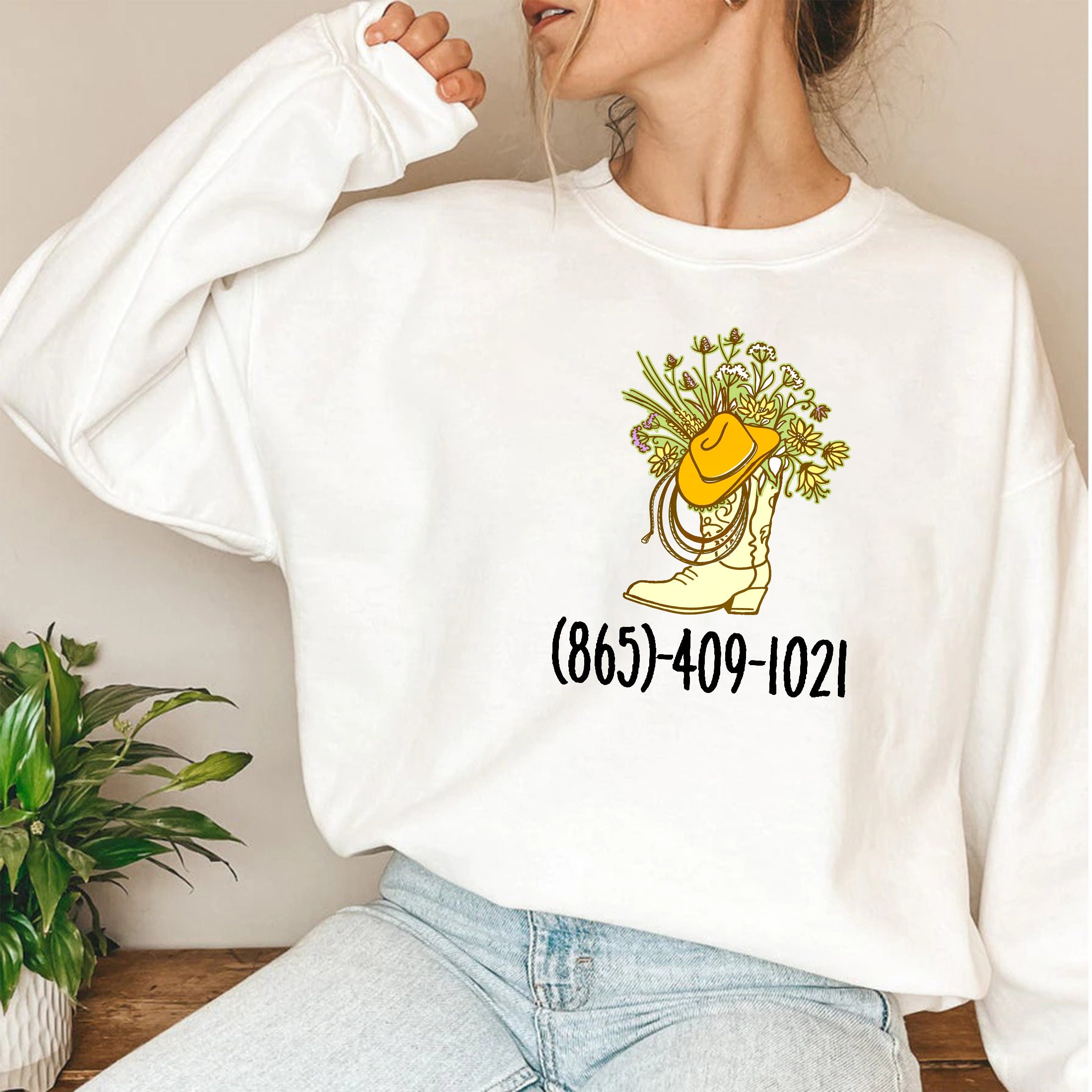 865 409 1021 Flowers Unisex Sweatshirt