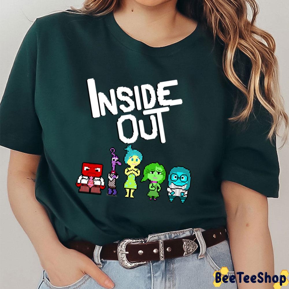 8-Bit Characters Inside Out Moive Unisex T-Shirt