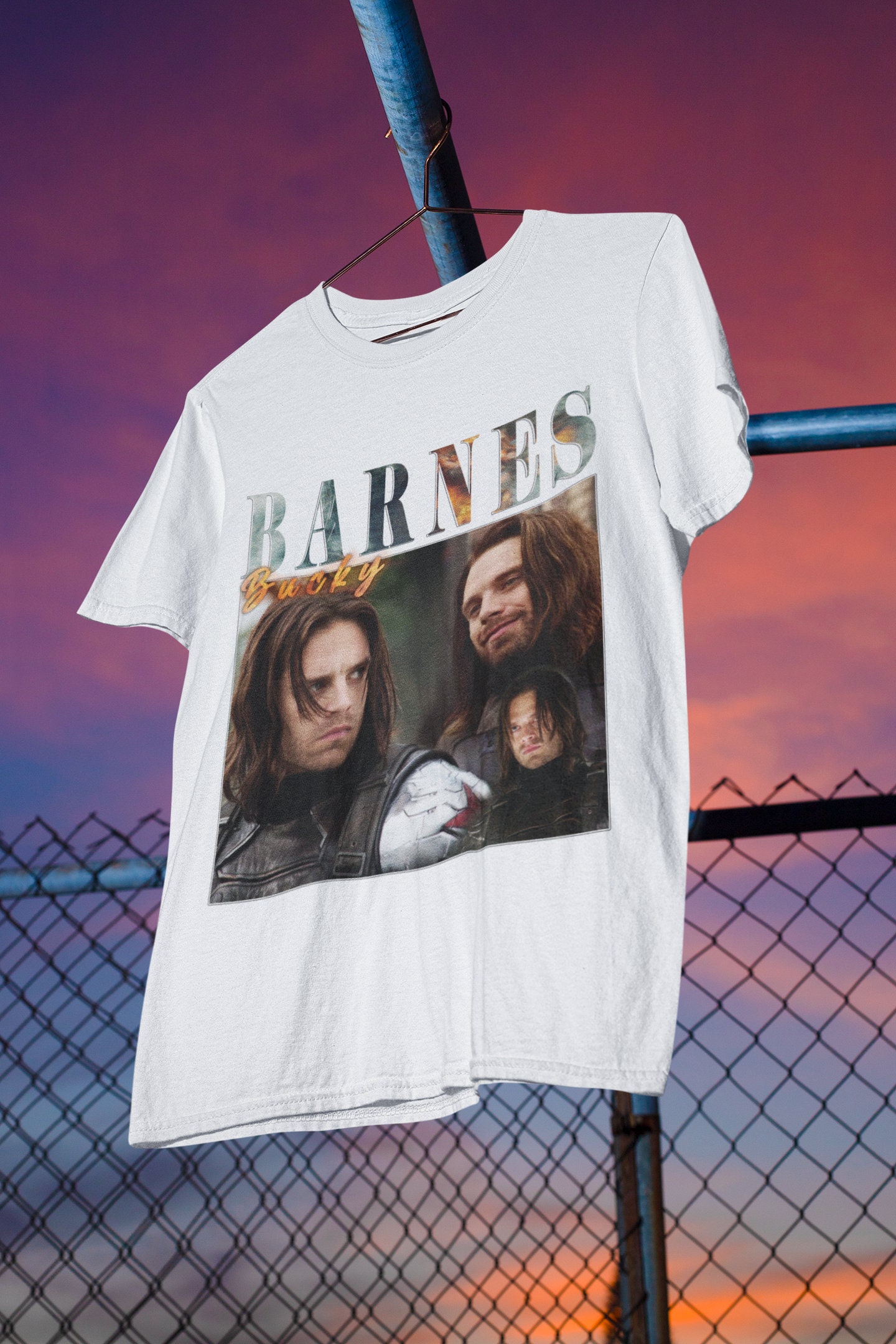 90’s Vintage Art Bucky Barnes Winter Soldier Unisex T-Shirt