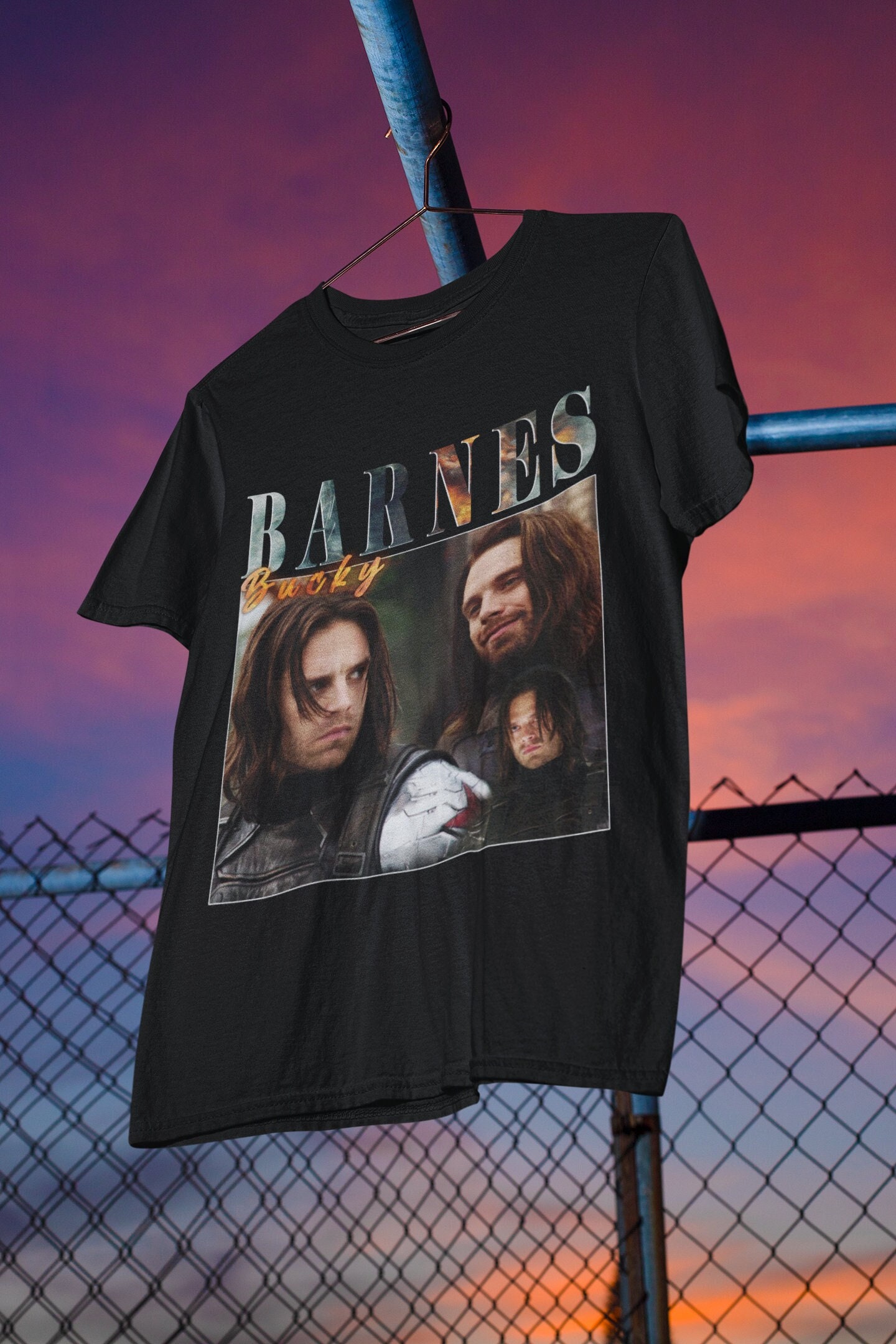 90’s Vintage Art Bucky Barnes Winter Soldier Unisex T-Shirt