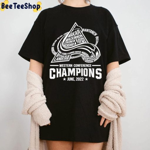 Colorado Avalanche Western Conference Champions June 2022 Unisex T-Shirt