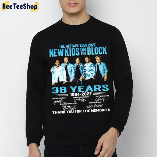 NKOTB New Kids On The Block 38 Years 1984 2022 The Mixtape Tour 2022 Unisex T-Shirt