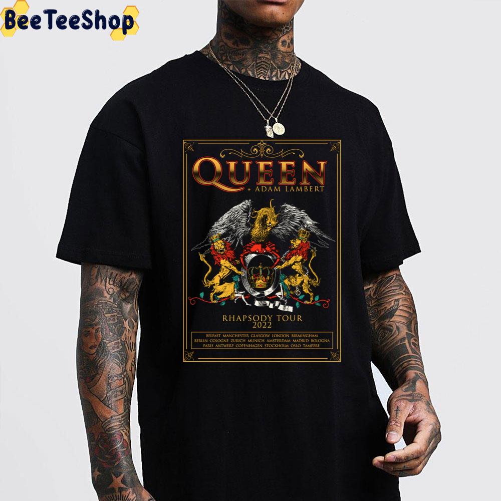 Queen + Adam Lambert Rhapsody Tour 2022 Unisex T-Shirt