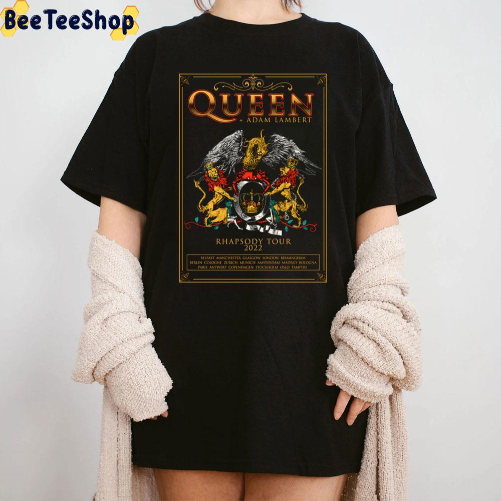 Queen + Adam Lambert Rhapsody Tour 2022 Unisex T-Shirt