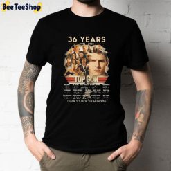 Vintage 36 Years 1986 2022 Top Gun Thank You For The Memories Unisex T-Shirt