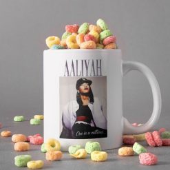 Aaliyah One In A Million Mug Aaliyah Remembering Mug Aaliyah Dana Haughton Mug Retro Vintage Mug Premium Sublime Ceramic Coffee Mug White