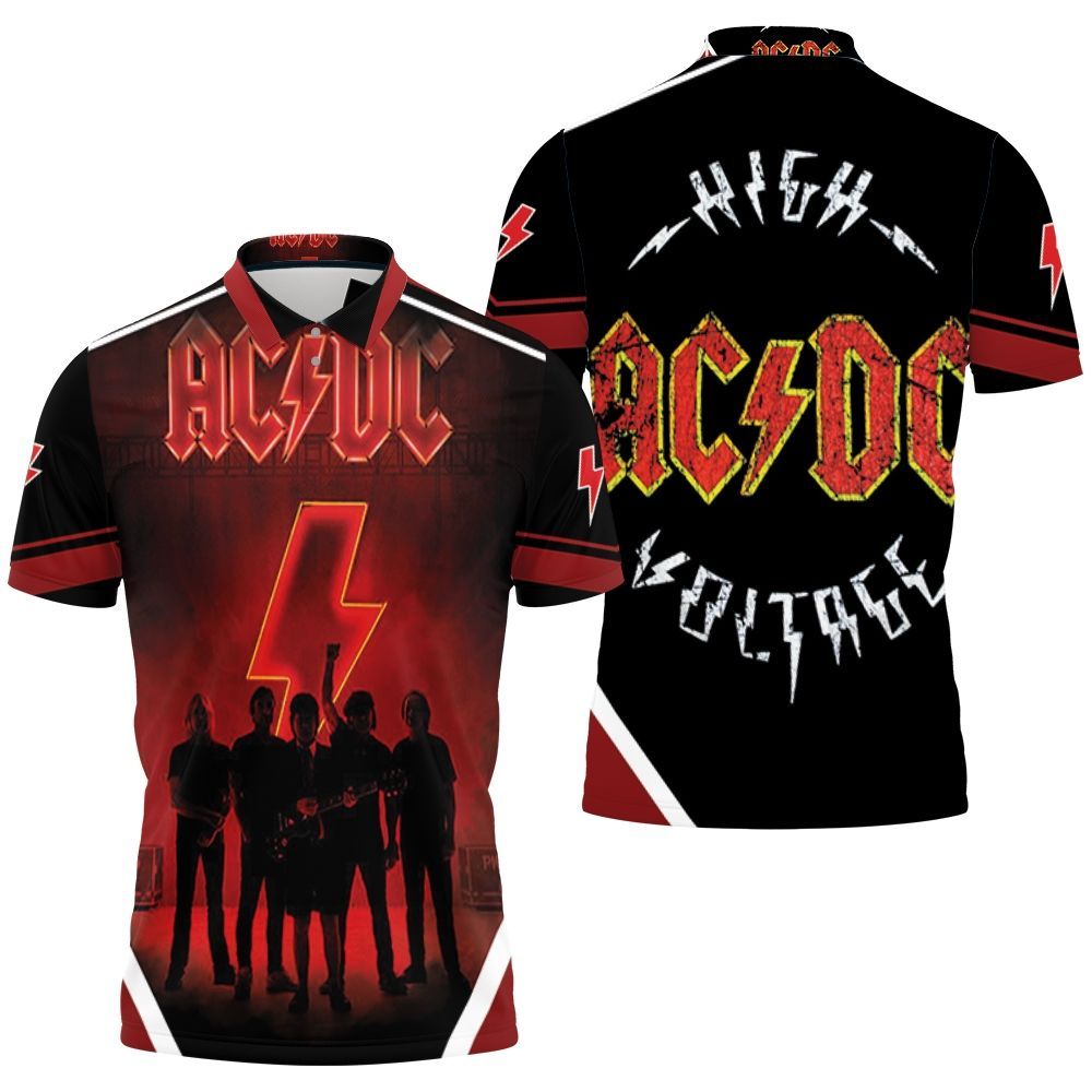 Acdc Pwr Up On Stage Polo Shirt All Over Print Shirt 3d T-shirt