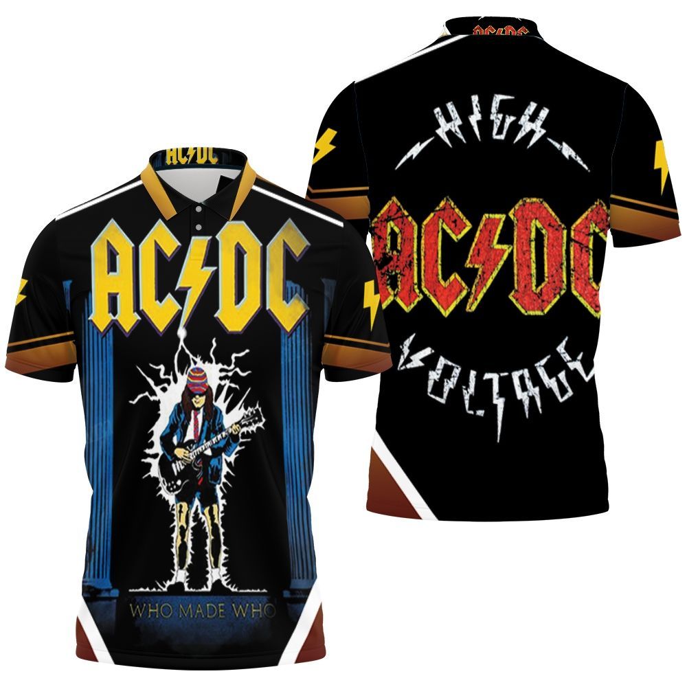 Acdc Who Made Who Polo Shirt All Over Print Shirt 3d T-shirt