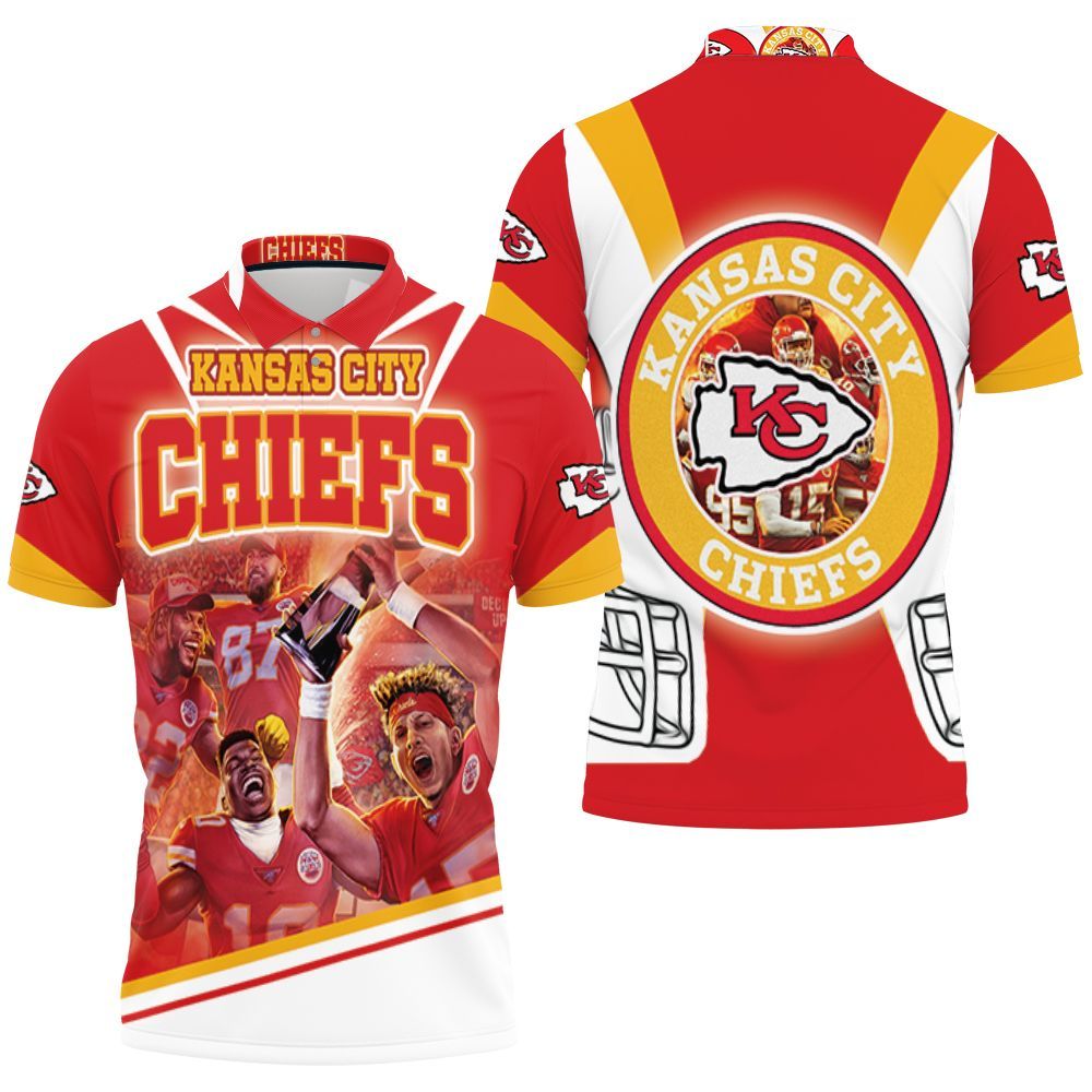 Afc West Division Champions Kansas City Chiefs Super Bowl 2021 Polo Shirt All Over Print Shirt 3d T-shirt
