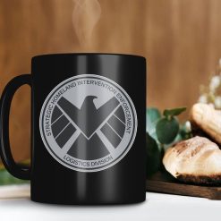 Agents Of Shield Mug Strategic Homeland Intervention, Enforcement Marvel Mug Avenger Mug Premium Sublime Ceramic Coffee Mug Black
