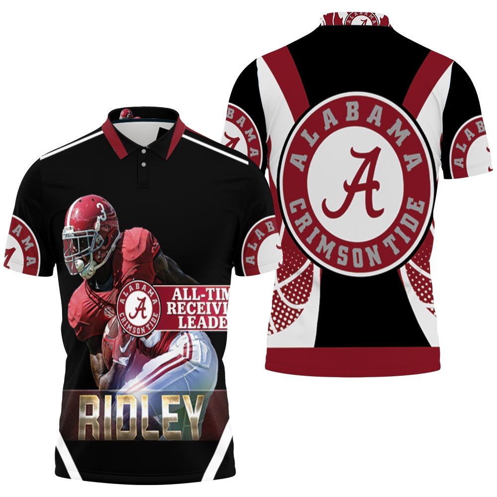 Alabama Crimson Tide 3 Calvin Ridley Polo Shirt All Over Print Shirt 3d T-shirt