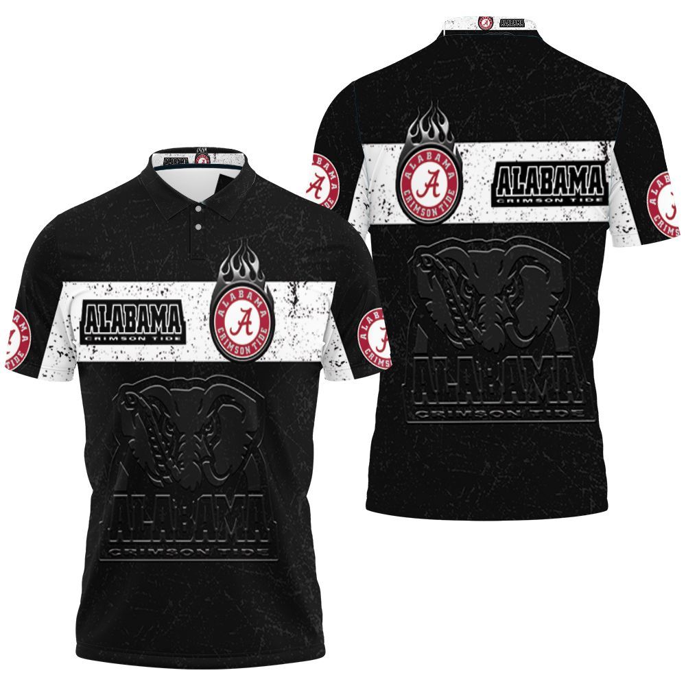 Alabama Crimson Tide Black And White Design For Fan 3d Jersey Polo Shirt All Over Print Shirt 3d T-shirt