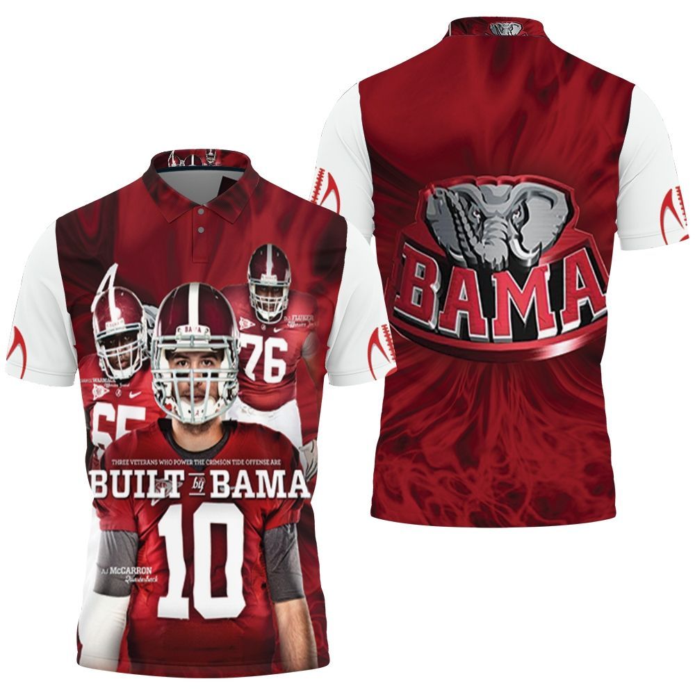 Alabama Crimson Tide Chance Warmack Mccarron Flucker Built By Bama Polo Shirt All Over Print Shirt 3d T-shirt