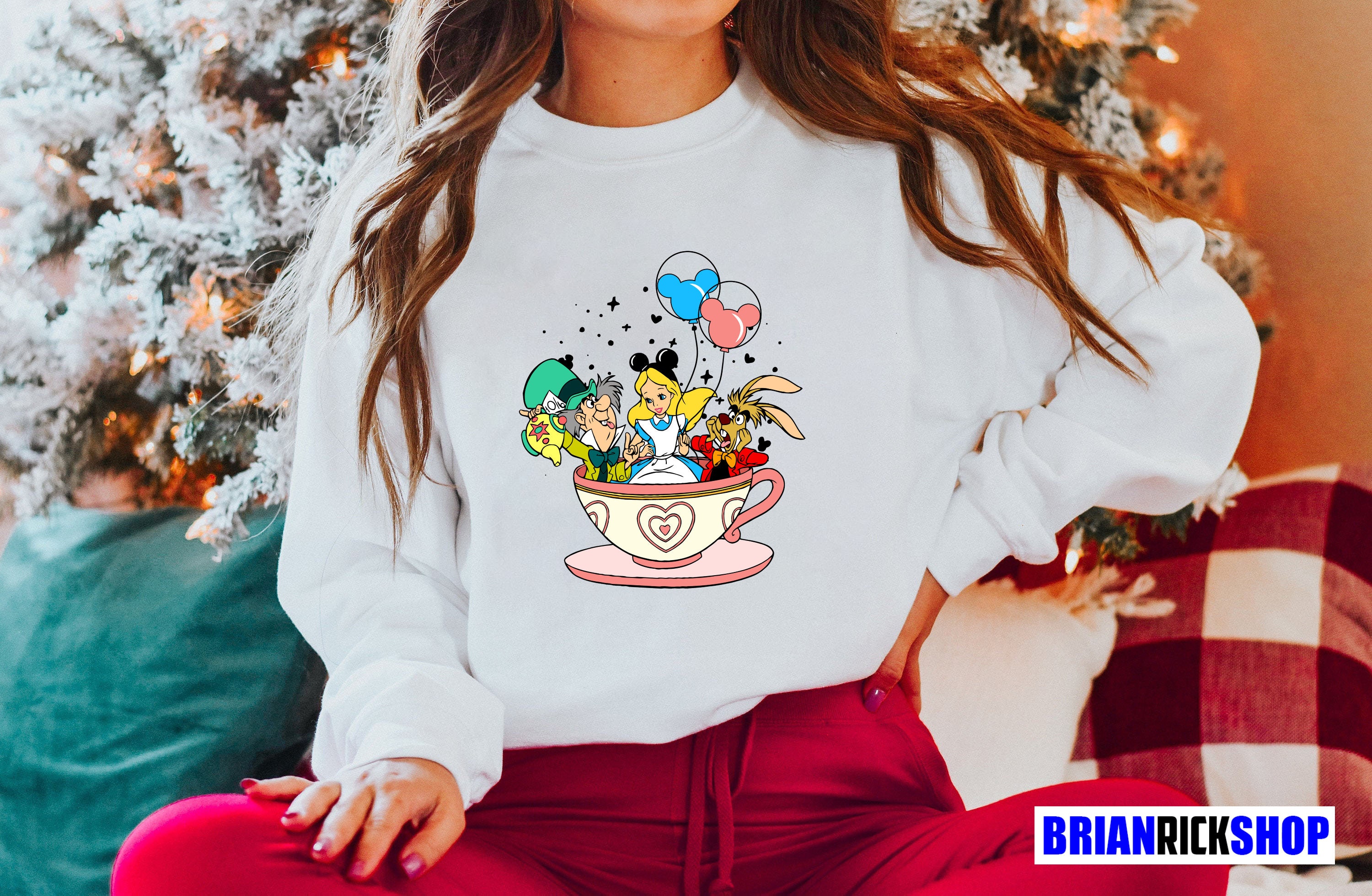 Alice In Wonderland We’re All Mad Here Disney World Unisex Sweatshirt