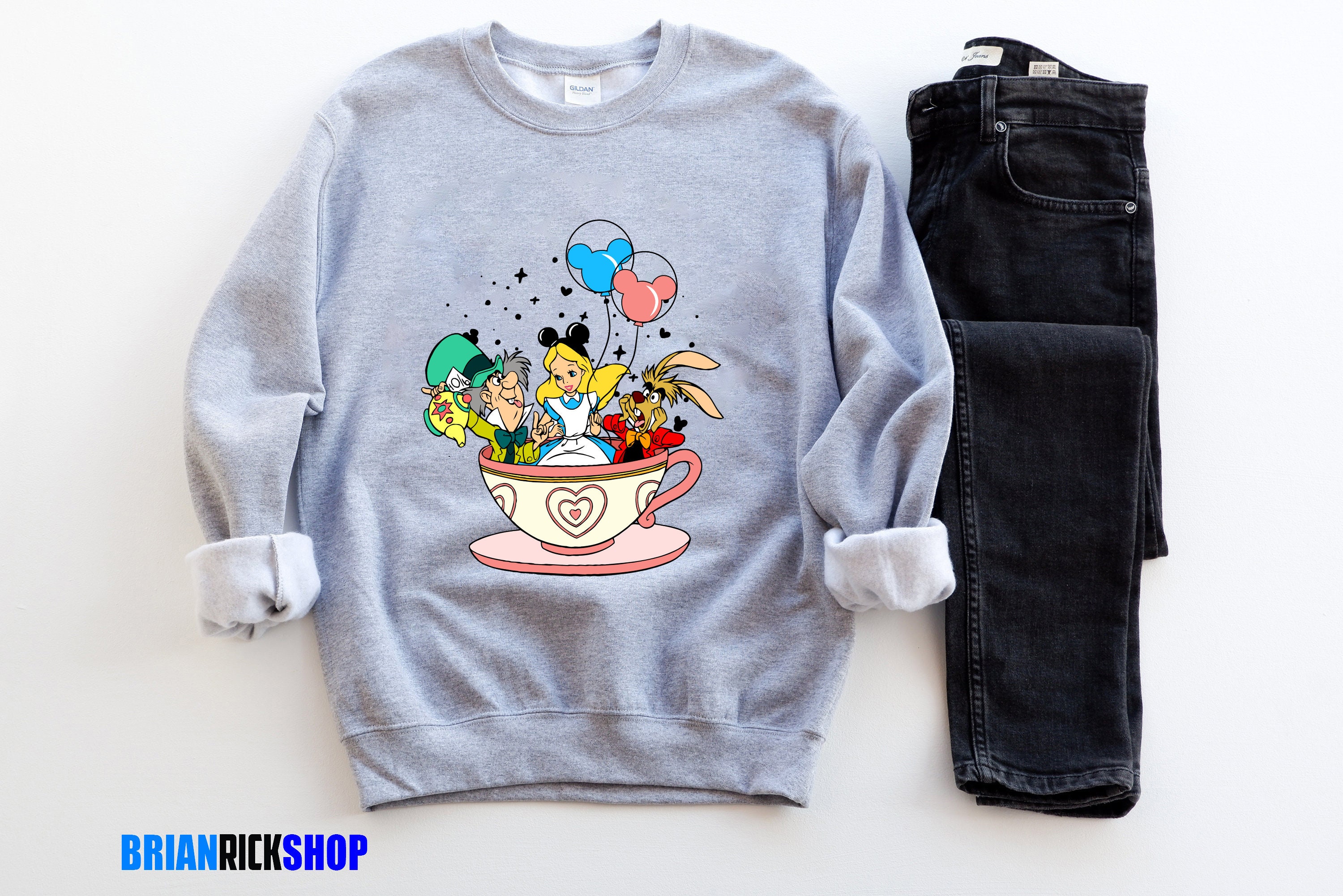 Alice In Wonderland We’re All Mad Here Disney World Unisex Sweatshirt