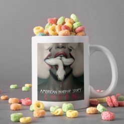American Horror Story Coven Mug Double Feature Mug Apocalypse Mug Retro Vintage Mug Premium Sublime Ceramic Coffee Mug White