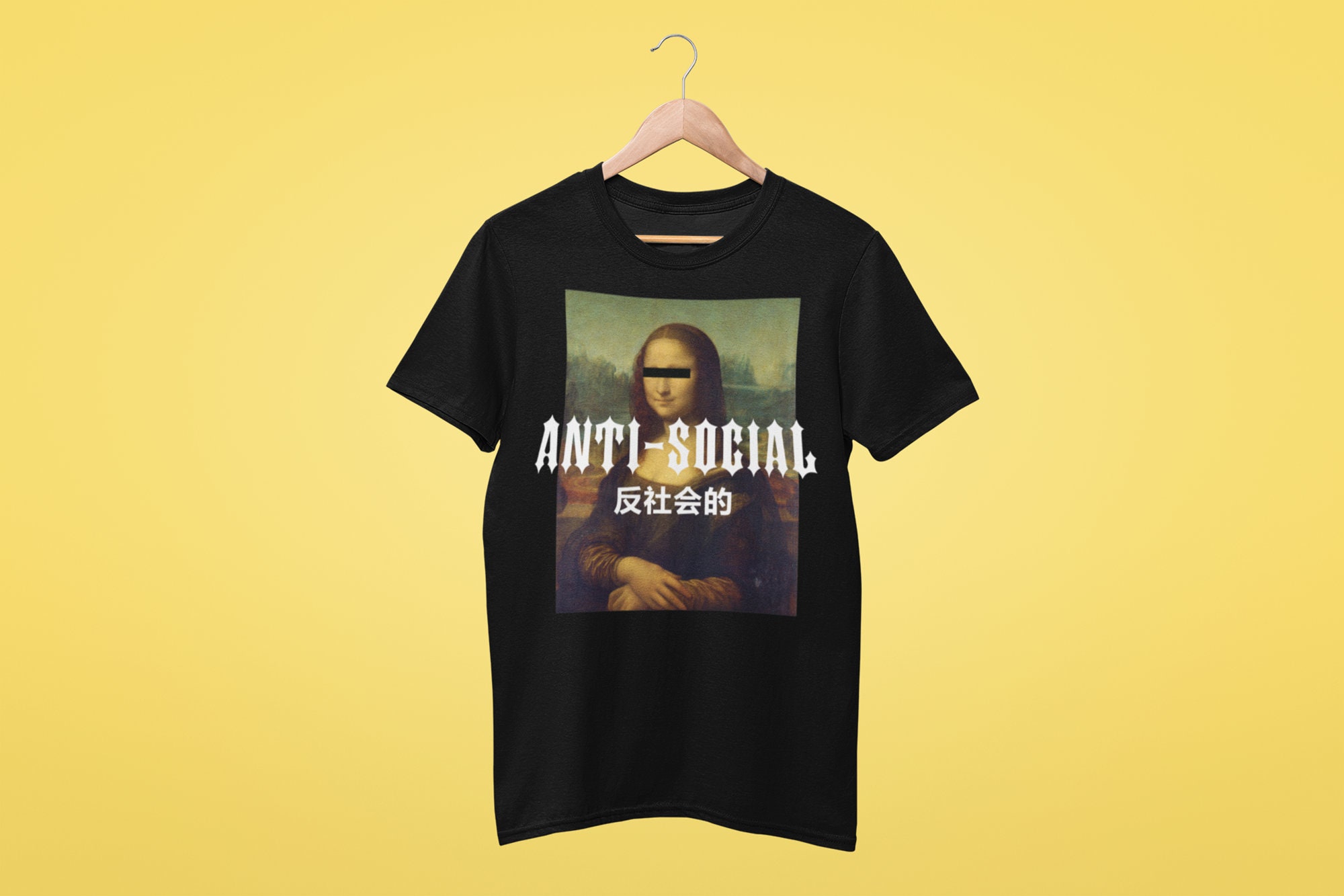 Anti Social Vaporwave Japanese Aesthetic Graphic Unisex T-Shirt