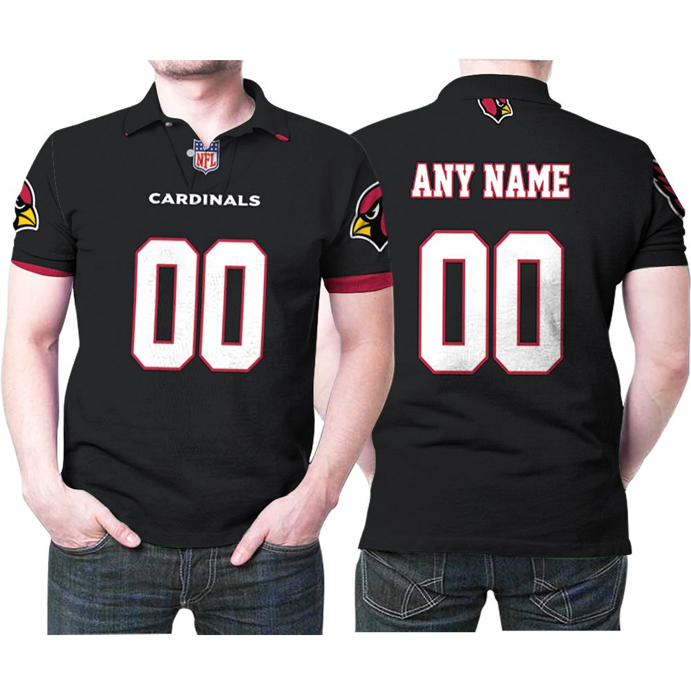 Arizona Cardinals Nfl American Football Team Logo Alternate Game Black 2019 3d Designed Allover Custom Gift For Arizona Fans Polo Shirt
