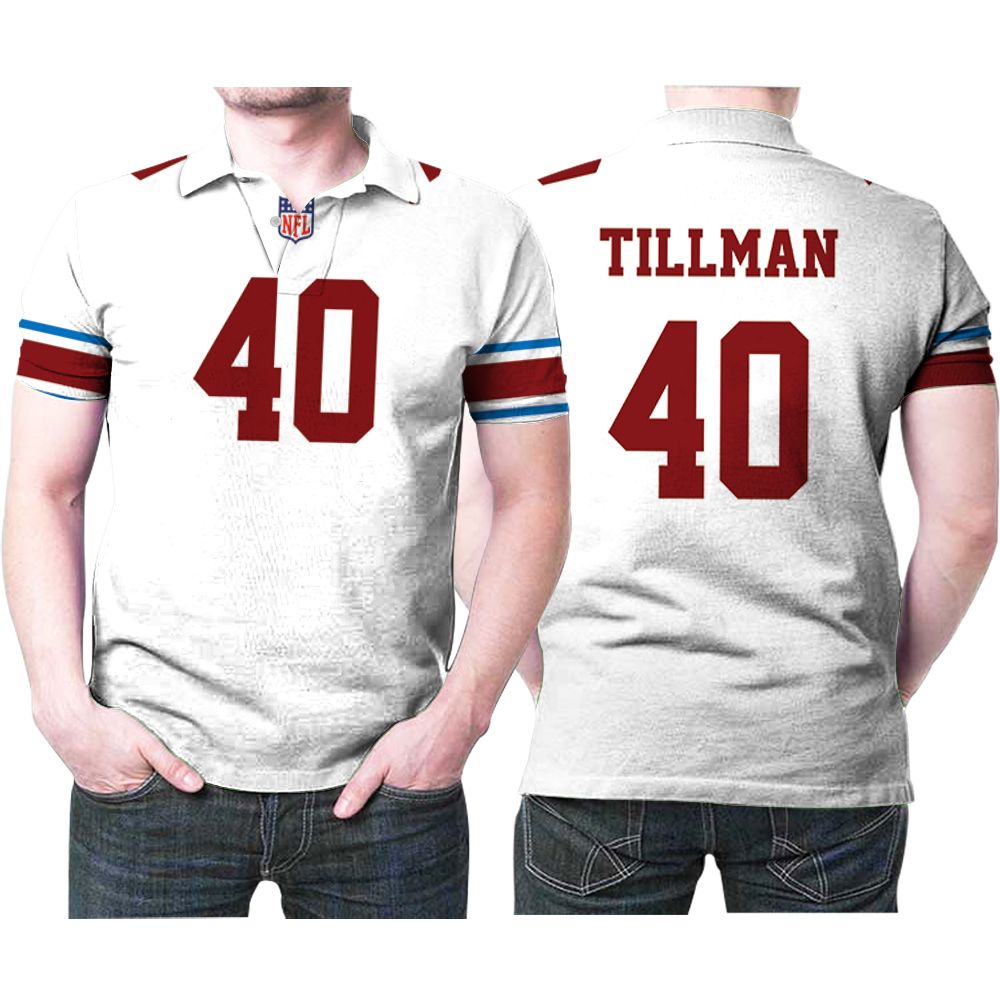 Arizona Cardinals Pat Tillman #40 Great Player Nfl Legacy Vintage White 3d Designed Allover Gift For Arizona Fans Polo Shirt