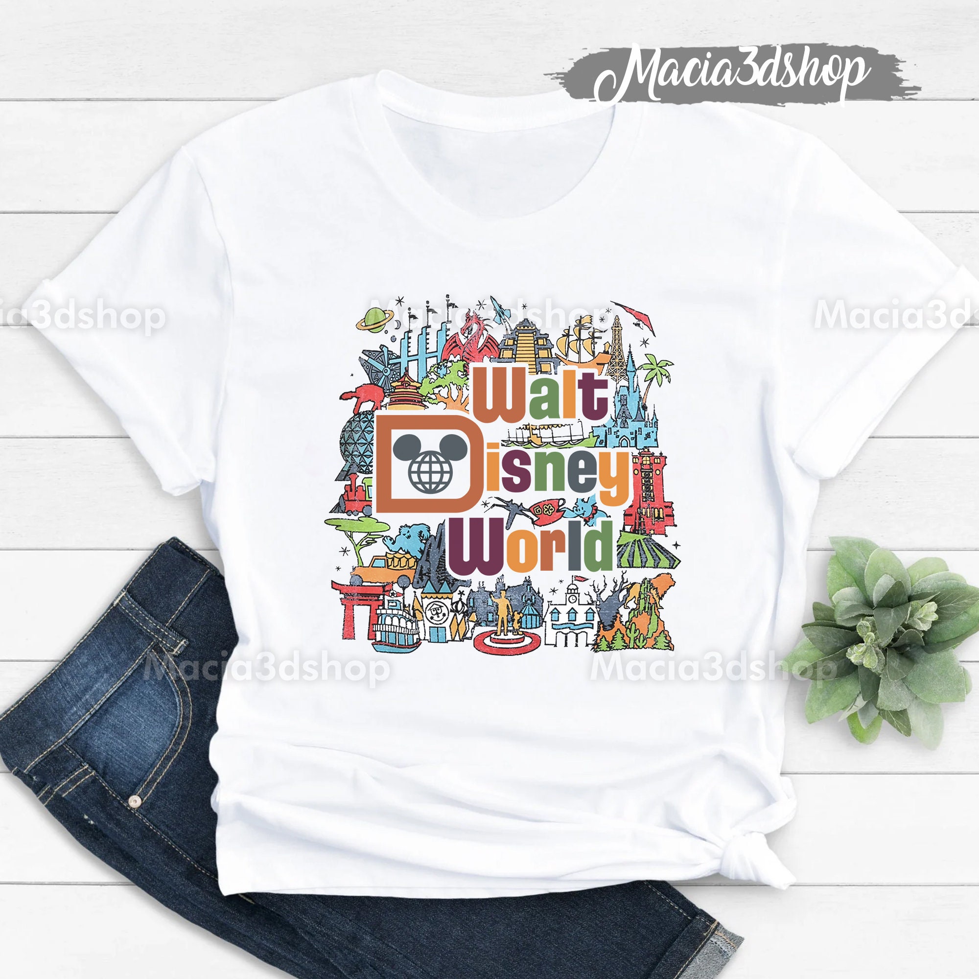 Art Walt Disney World Disneyland Unisex T-Shirt