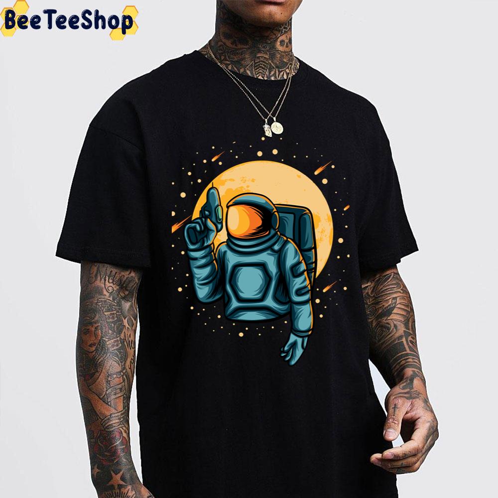 Astronaut And A Sun Retro Art Unisex T-Shirt