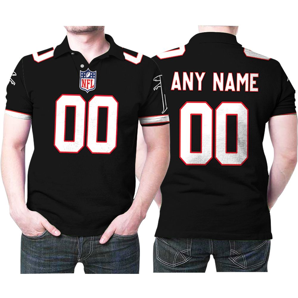 Atlanta Falcons Nfl American Football Team Logo Vintage Black 3d Designed Allover Custom Gift For Atlanta Fans Polo Shirt