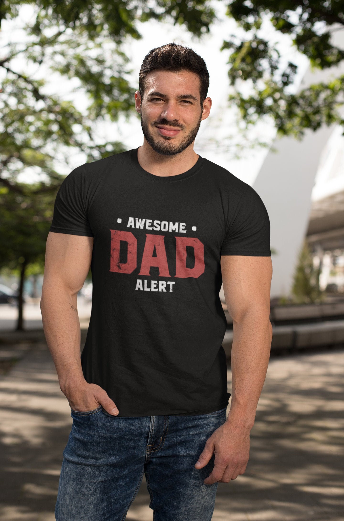 Awesome Dad Alert Father’s Day Unisex T-Shirt