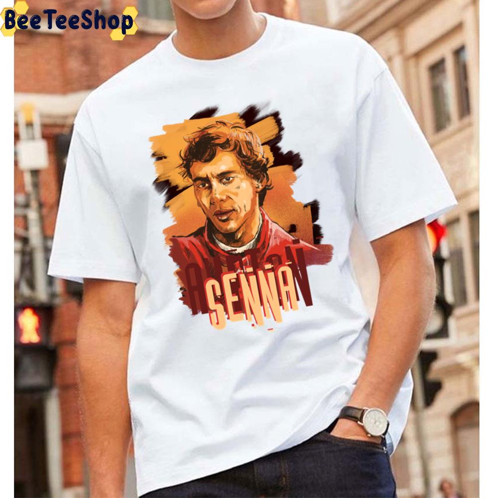 Ayrton Senna Artwork F1 Racing Unisex T-Shirt