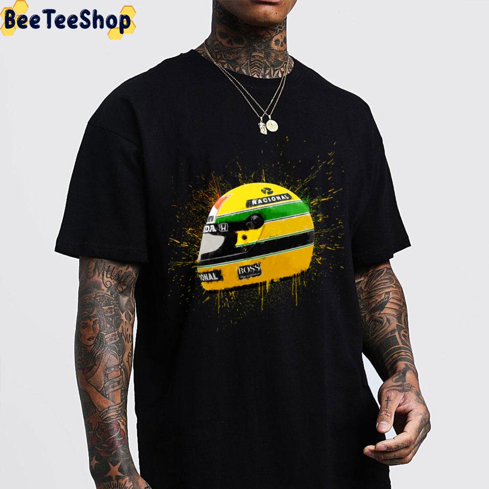 Ayrton Senna Helmet F1 Racing Unisex T-Shirt