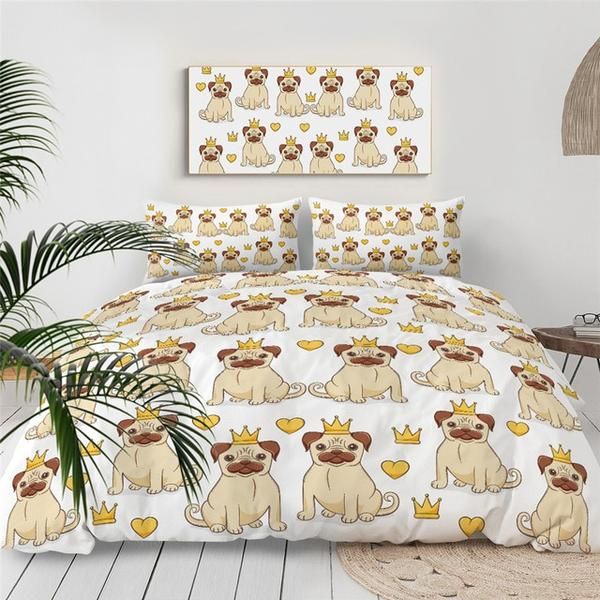 Baby Bulldog Dogs Cotton Bedding Sets