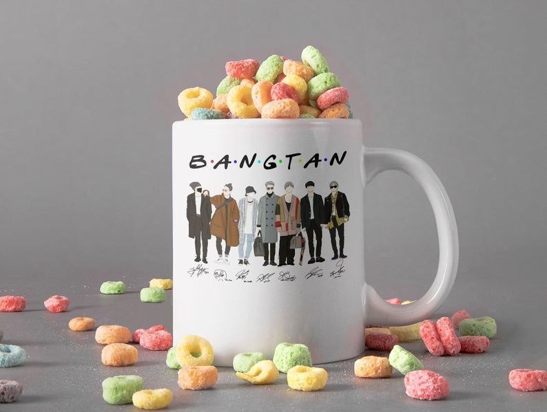 Bangtan Bts Signatures Mug Bangtan Boys Lover Gift Bts Coffee Mug Bts Lover Gift Premium Sublime Ceramic Coffee Mug White