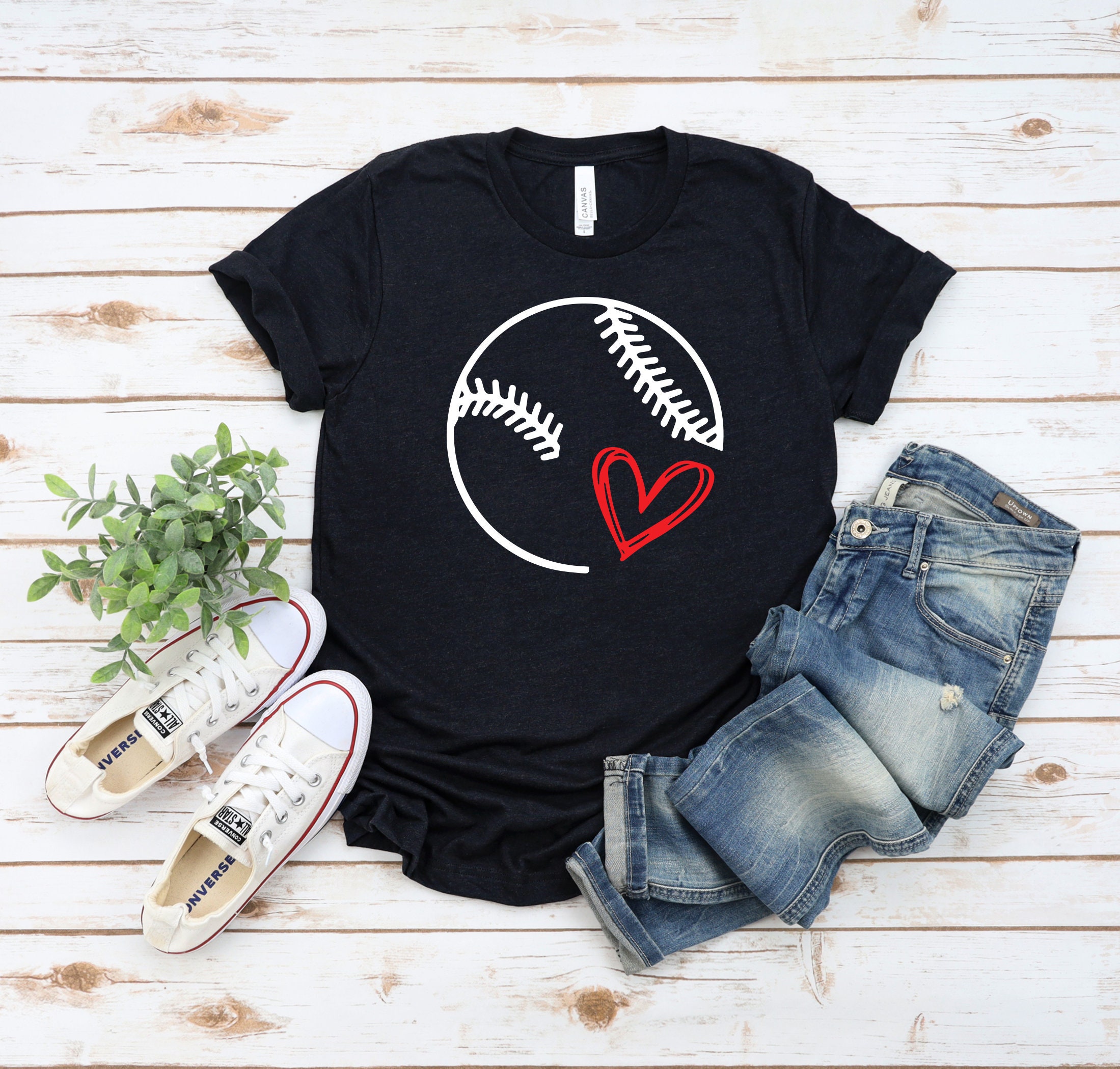 Baseball Heart Cute Father’s Day Unisex T-Shirt