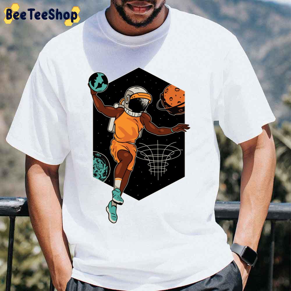 Basketball Space Graffiti Art Unisex T-Shirt