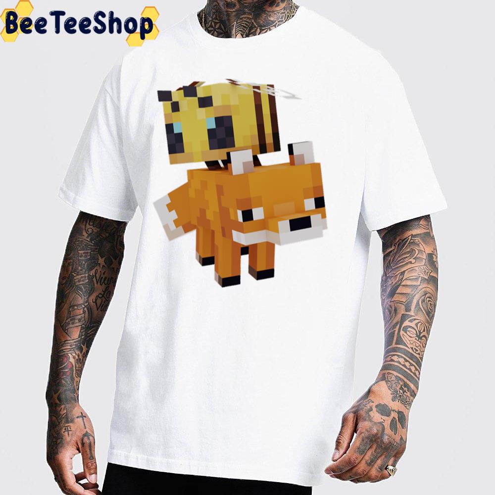 Bee And Fox Minecraft Unisex T-Shirt