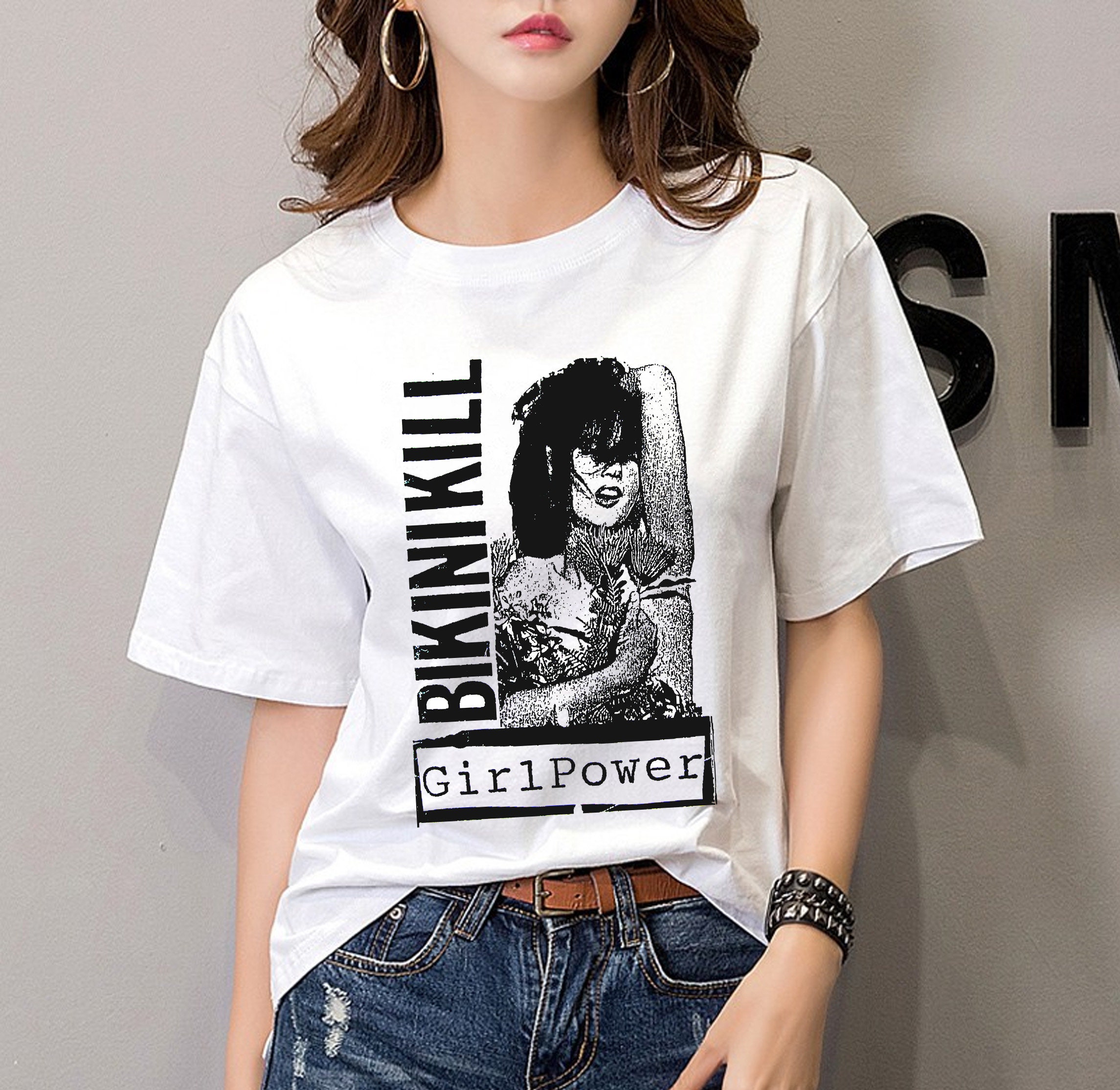 Bikini Kill Kathleen Hanna Girl Vintage 90s Unisex T-Shirt