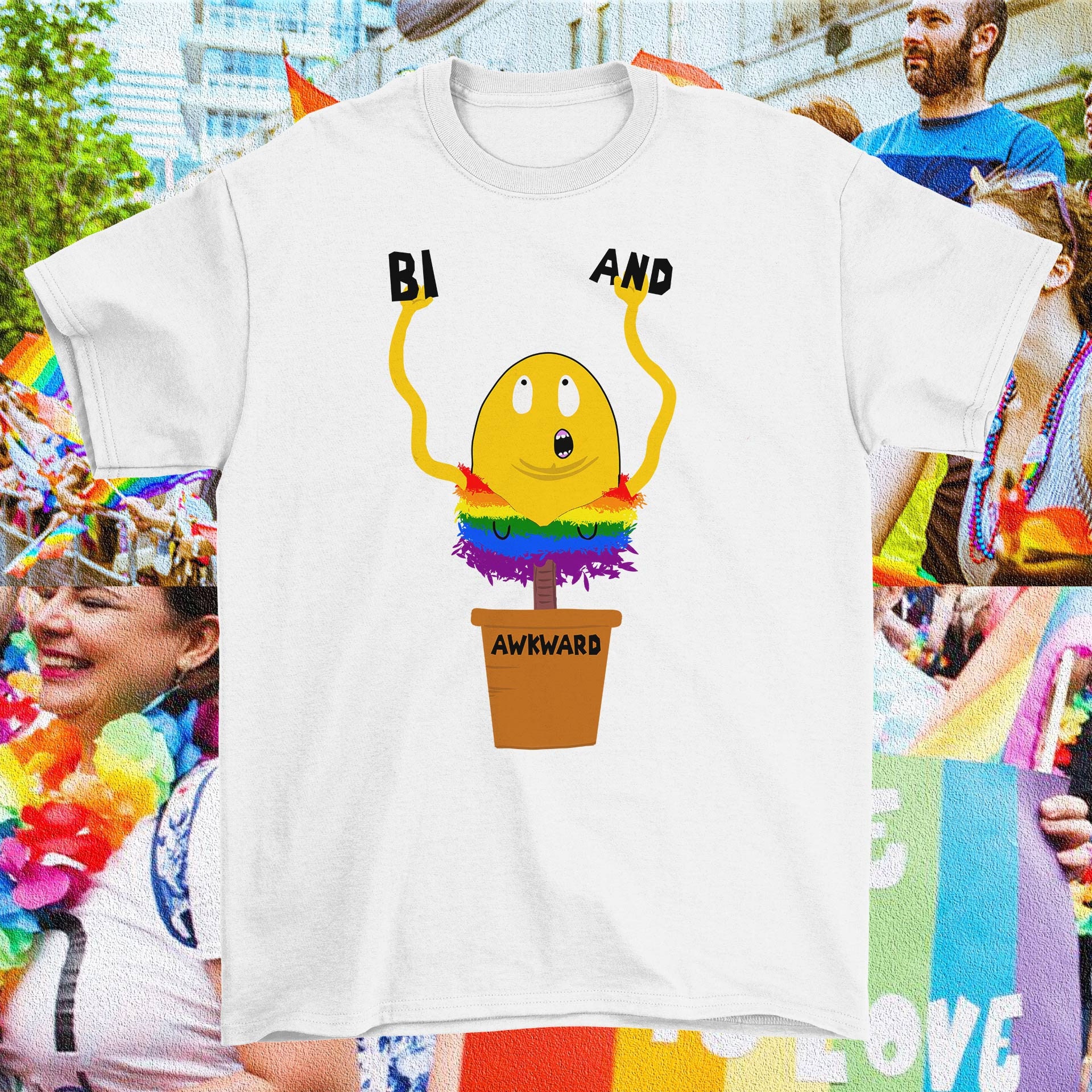 Bisexual And Awkward Lgbt Pride Month Unisex T-Shirt