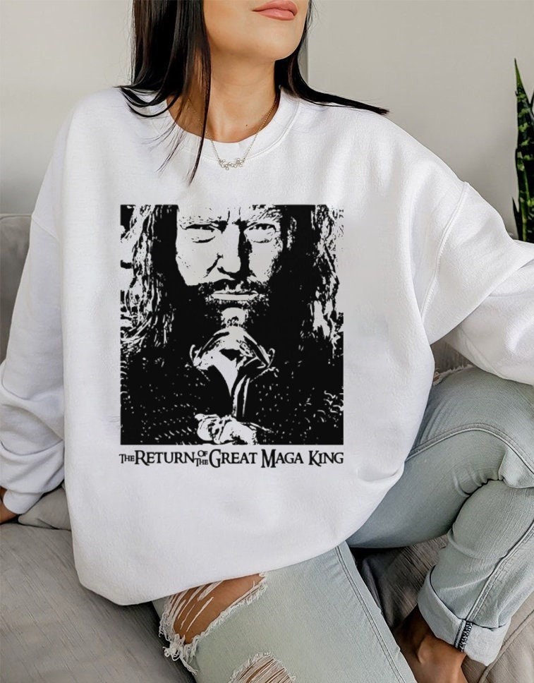 Black Art The Return Of The Great Maga King Trump Ultra Maga Unisex Sweatshirt