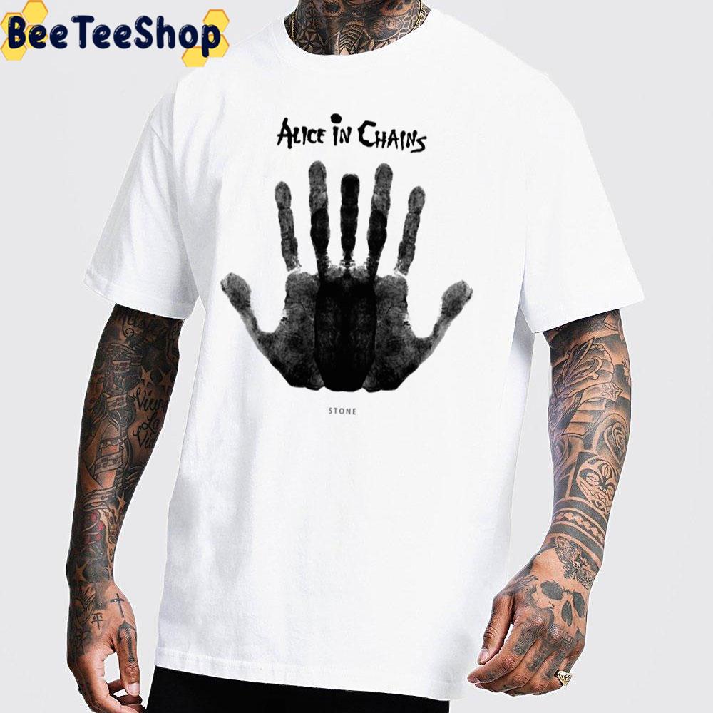 Black Hand Art Stone Alice In Chains Band Unisex T-Shirt