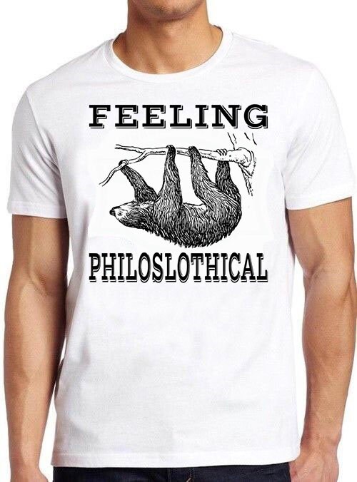 Black Sloth Feeling Philoslothical Unisex T-Shirt