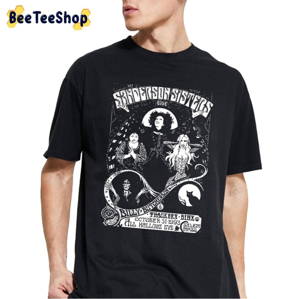 Black White Art Hocus Pocus Sanderson Sisters Vintage Unisex T-Shirt