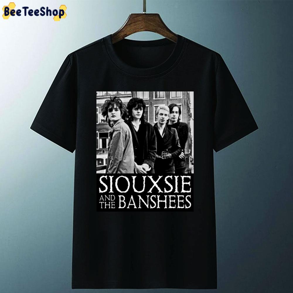 Black White Vintage Art The Siouxsie And The Banshees Band Unisex T-Shirt