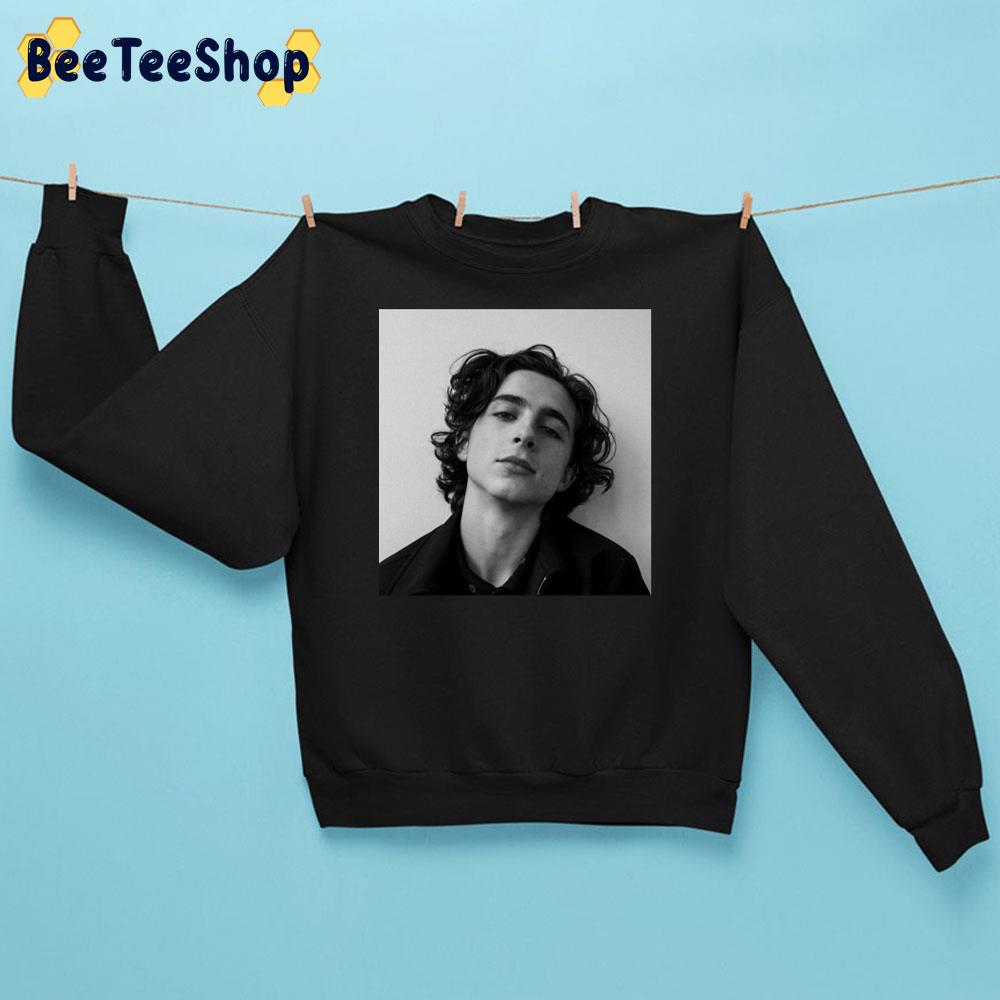 Black White Vintage Art Timothée Chalamet Unisex Sweatshirt