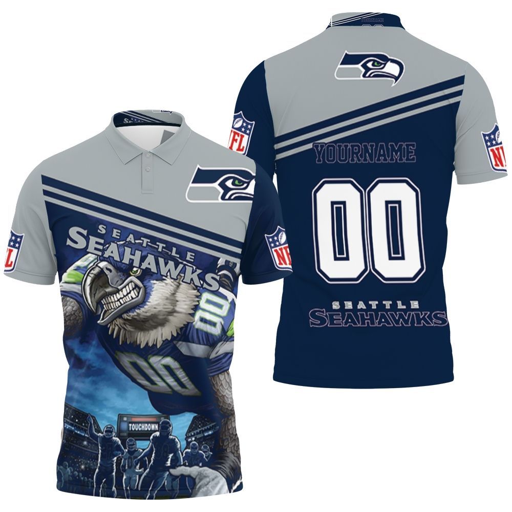 Blitz The Seahawk Seattle Seahawks 2020 Nfl Season Legendary Champions Personalized Polo Shirt All Over Print Shirt 3d T-shirt